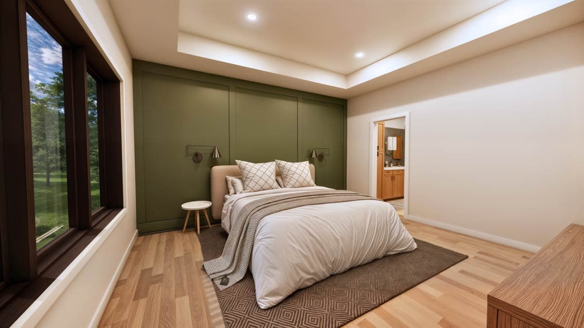 Plan 600014PDZ: 2 or 4 Bedroom New American Cottage House Plan with Optionally Finished Basement - 1814 Sq Ft - Image #9 - Cottage, New American, Traditional