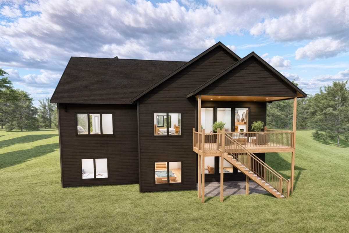 Plan 600014PDZ: 2 or 4 Bedroom New American Cottage House Plan with Optionally Finished Basement - 1814 Sq Ft - Image #11 - Cottage, New American, Traditional