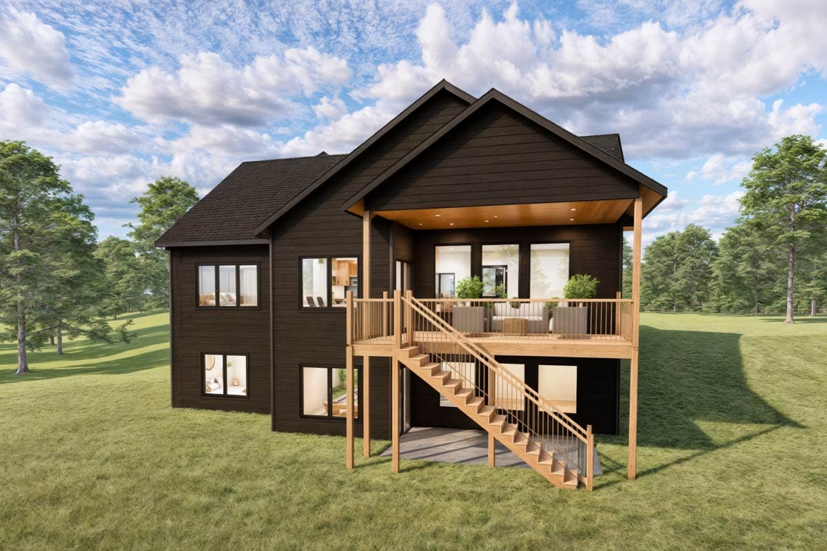 Plan 600014PDZ: 2 or 4 Bedroom New American Cottage House Plan with Optionally Finished Basement - 1814 Sq Ft - Image #12 - Cottage, New American, Traditional