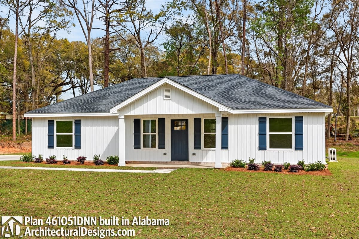 build gallery item - Traditional Country Ranch House Plan 461051DNN Comes to Life in Alabama