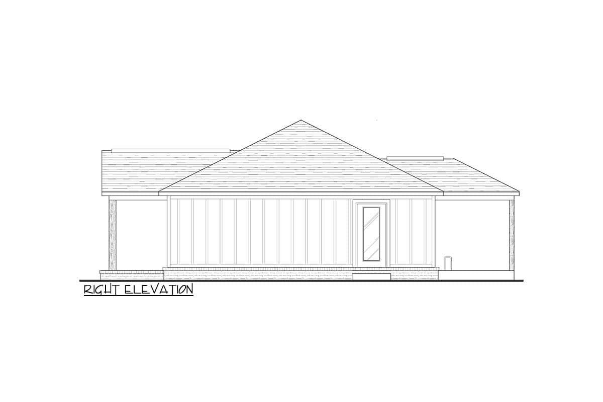 Plan 461051DNN: Traditional Country Ranch House Plan with Split-Bedroom Layout - 1344 Sq Ft - Image #10 - Country, Ranch, Traditional