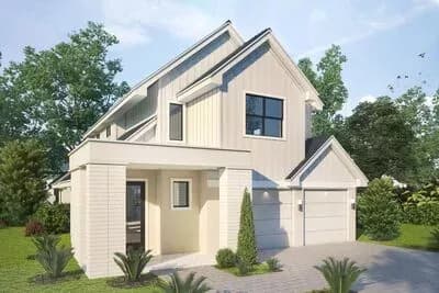 Two-Story Contemporary House Plan with Covered Lanai - 2902 Sq Ft