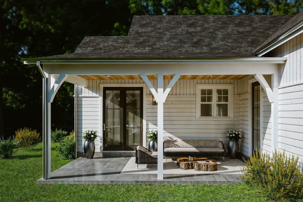 Plan 871037NST: 2-Bed Modern Farmhouse Cottage Plan with Vaulted Living - 1828 Sq Ft - Image #9 - Cottage, Country, Modern Farmhouse