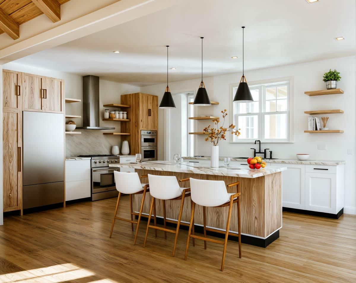 Plan 871037NST: 2-Bed Modern Farmhouse Cottage Plan with Vaulted Living - 1828 Sq Ft - Image #6 - Cottage, Country, Modern Farmhouse