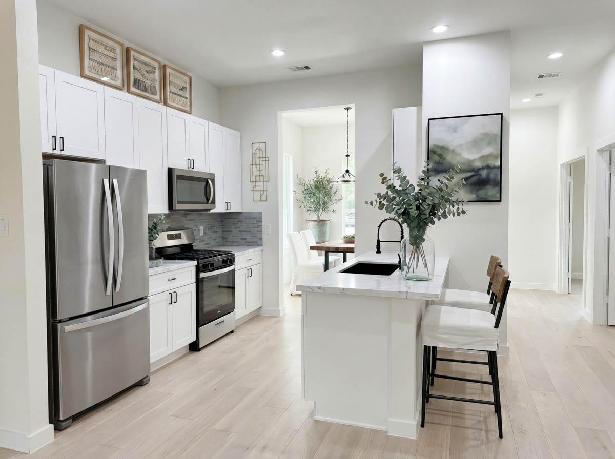 Plan 100348GHR: 3-Bed Contemporary Cottage with 2nd Floor Master and 2-Car Detached Garage - 1576 Sq Ft - Image #4 - Contemporary, Cottage, Traditional