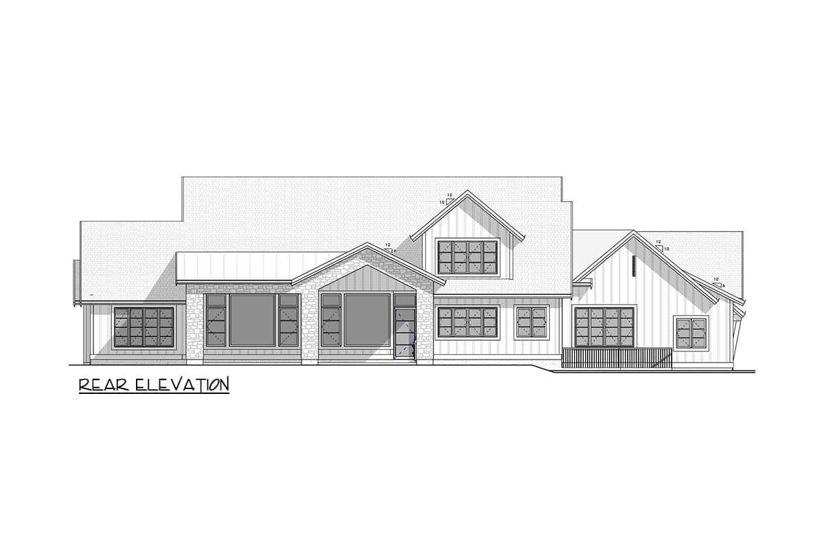 Plan 770524JME: Two-Story New American House Plan with Home Office and Den - 4048 Sq Ft - Image #5 - Modern Farmhouse, New American