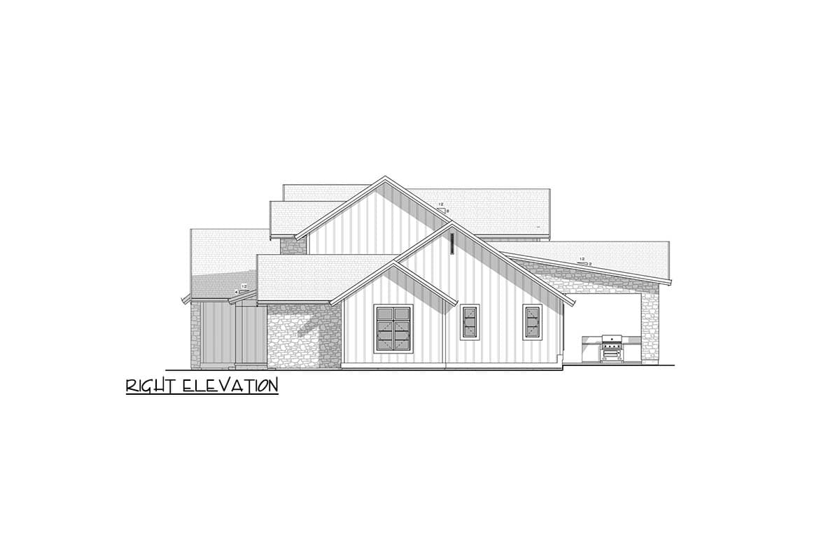 Plan 770524JME: Two-Story New American House Plan with Home Office and Den - 4048 Sq Ft - Image #6 - Modern Farmhouse, New American