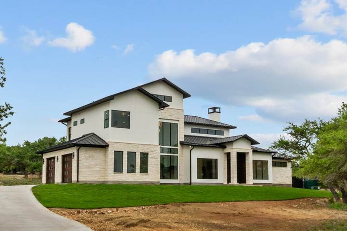 Plan 430130LY: Two-Story Modern Hill Country House Plan with Dual Offices - 4015 Sq Ft - Image #5 - Hill Country, Modern