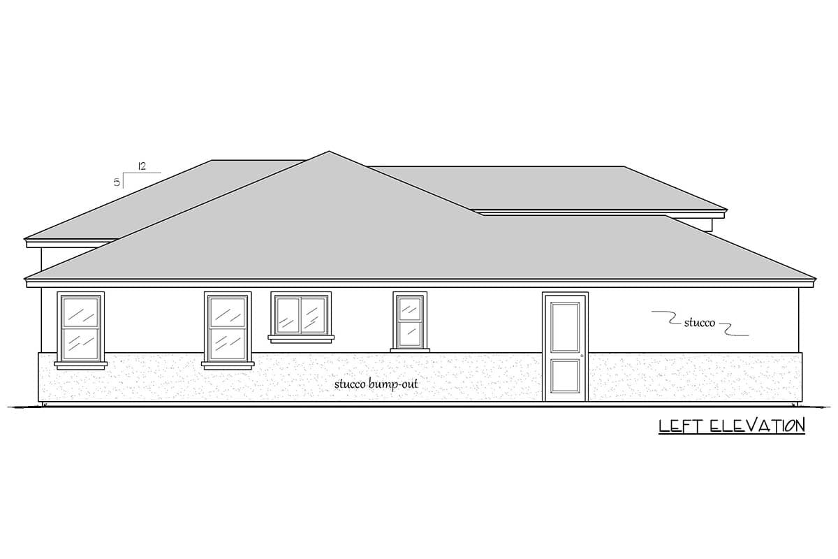 Plan 833037WAT: Stylish 3-Bed Prairie Ranch Home Plan with Vaulted Great Room - 2254 Sq Ft - Image #6 - Contemporary, Modern, Prairie, Ranch