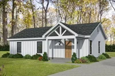 2-Bedroom Ranch House Plan Under 1000 Sq Ft