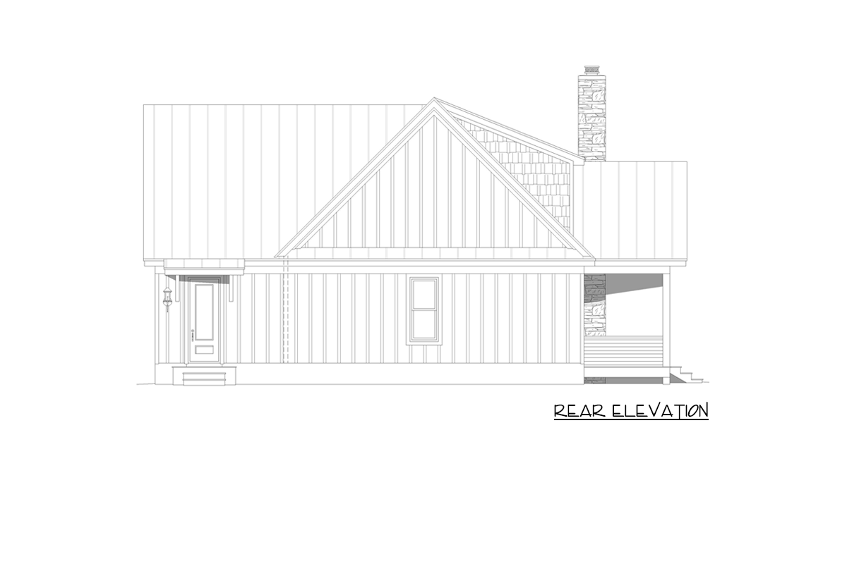 Plan 680561VR: 3 or 4 Bed Mountain Lake House Plan with Wrap-Around Porch - 3482 Sq Ft - Image #11 - Contemporary, Mountain, New American