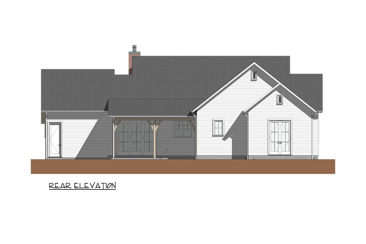 Plan 871038NST: 2-Bed Farmhouse Cottage Plan with Vaulted Living Room - 1827 Sq Ft - Image #18 - Cottage, Farmhouse