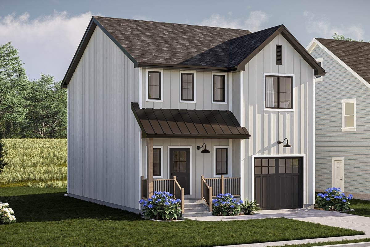Plan 623502DJ: Two-Story New American House Plan with Second Level Master Suite - 1730 Sq Ft - Image #15 - Modern Farmhouse, New American, Traditional