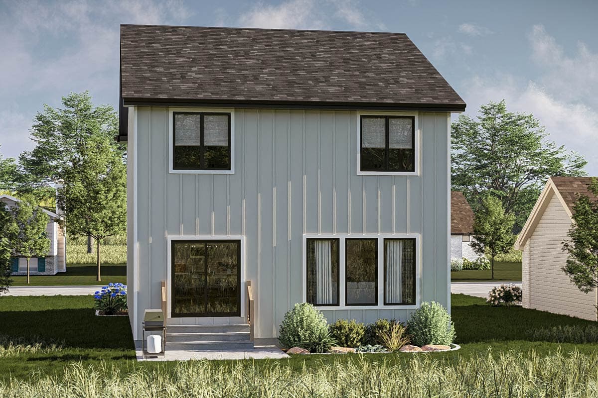 Plan 623502DJ: Two-Story New American House Plan with Second Level Master Suite - 1730 Sq Ft - Image #16 - Modern Farmhouse, New American, Traditional