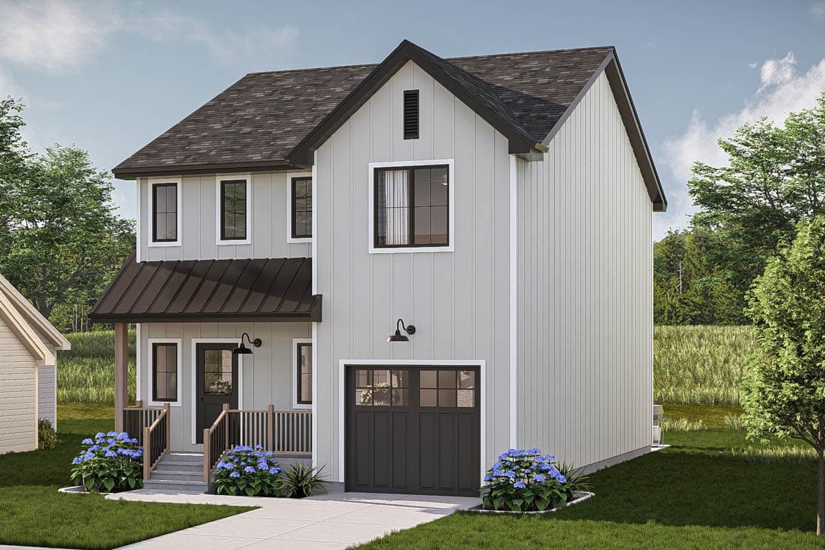 Plan 623502DJ: Two-Story New American House Plan with Second Level Master Suite - 1730 Sq Ft - Image #17 - Modern Farmhouse, New American, Traditional