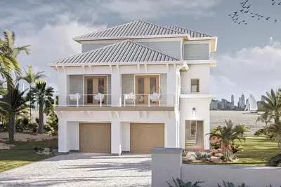 3-Story Beach House Plan with Open Concept Living - 3657 Sq Ft