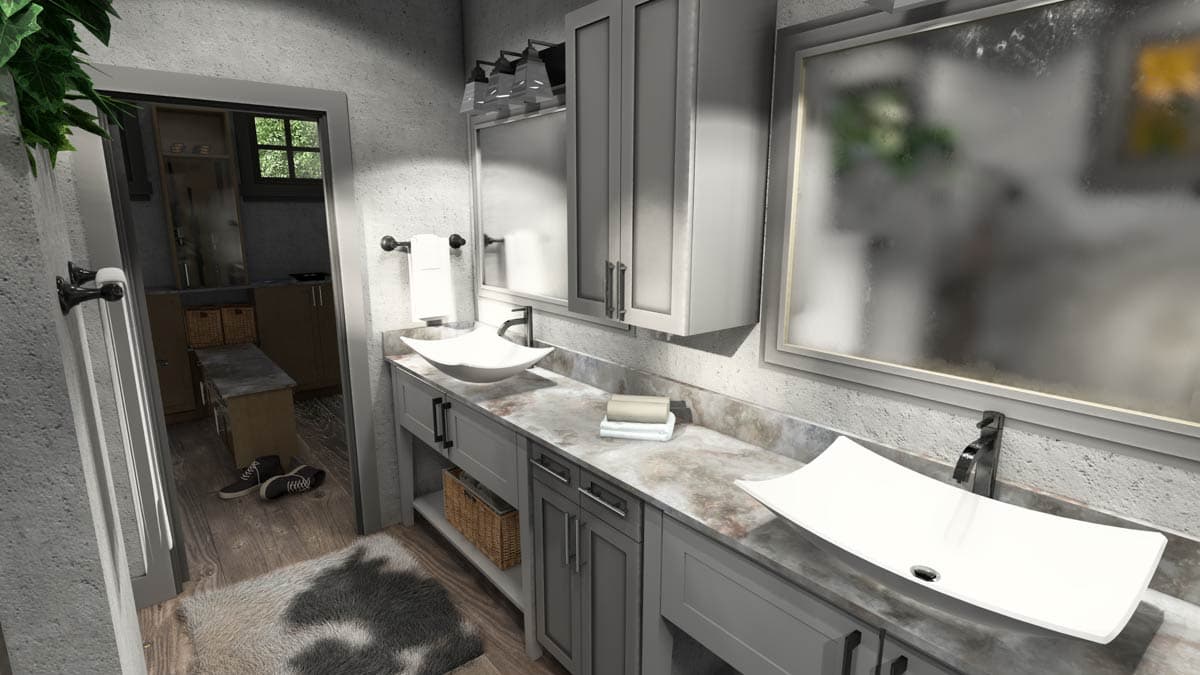 Plan 16939WG: 4-Bed Modern Farmhouse Cottage Plan with Veranda and Carport - 1428 Sq Ft - Image #14 - Cottage, Country, Modern Farmhouse