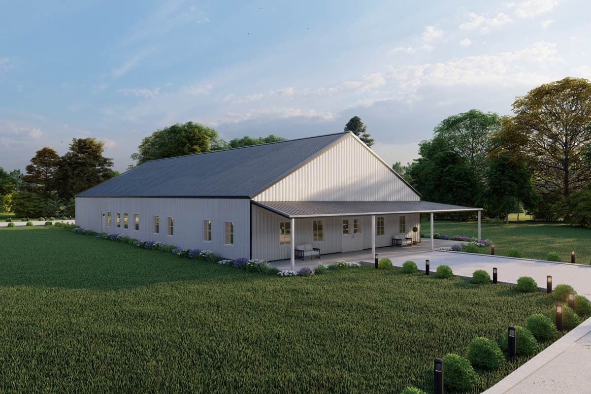 Plan 530137KTE: Traditional Ranch-Style Barndominium Plan with 4-Beds and Wrap Around Porch - 3500 Sq Ft - Image #10 - Barndominium, Country, Ranch, Traditional