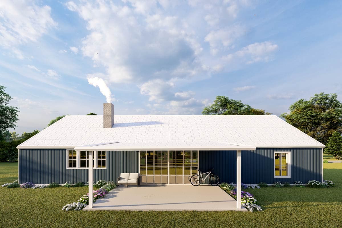 Plan 530139KTE: 4-Bed Country Ranch House Plan with Split Bedroom Layout - 2140 Sq Ft - Image #6 - Country, Ranch, Traditional