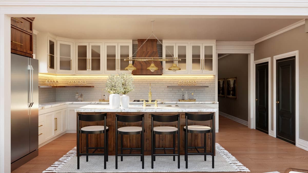 Plan 135343GRA: 6-Bedroom Barndominium House Plan with Two-Master Suites - 2545 Sq Ft - Image #5 - Barndominium