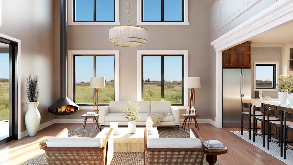 Plan 135343GRA: 6-Bedroom Barndominium House Plan with Two-Master Suites - 2545 Sq Ft - Image #9 - Barndominium