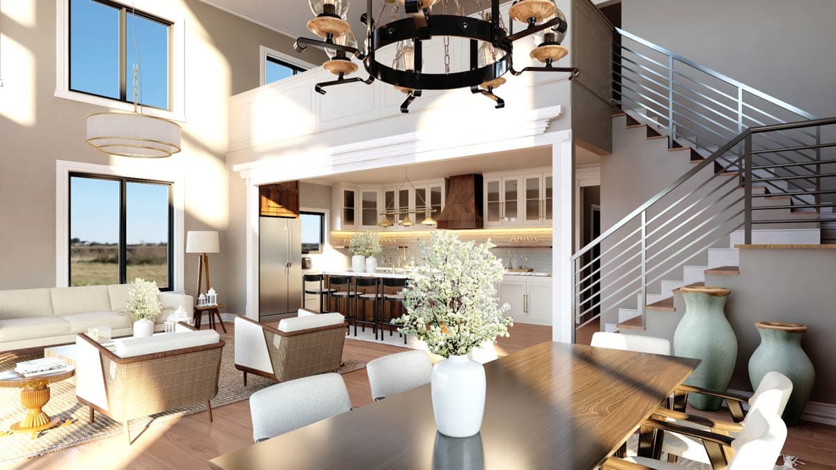 Plan 135343GRA: 6-Bedroom Barndominium House Plan with Two-Master Suites - 2545 Sq Ft - Image #11 - Barndominium