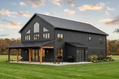 6-Bedroom Barndominium House Plan with Two-Master Suites - 2545 Sq Ft