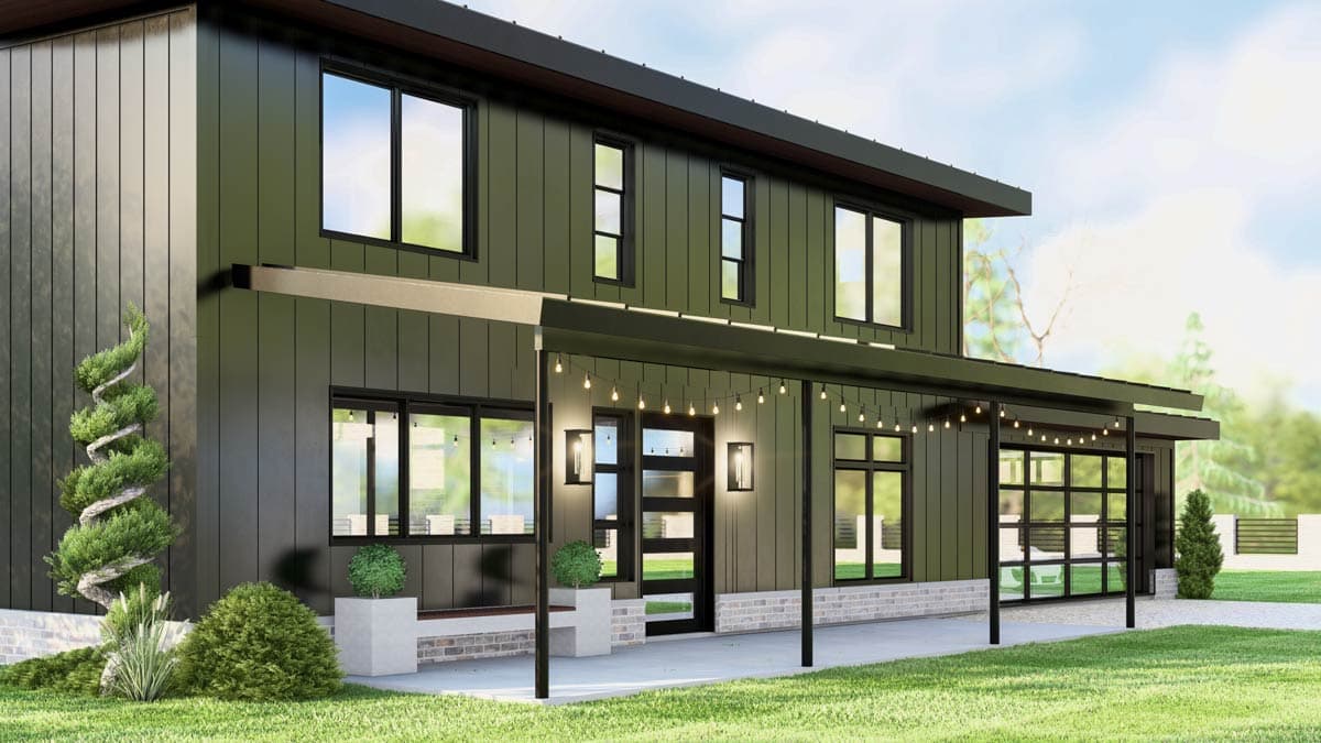 Plan 135344GRA: 3-Bed Modern Mountain House Plan with 2-Story Great Room - 3147 Sq Ft - Image #9 - Contemporary, Modern