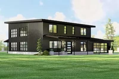 3-Bed Modern Mountain House Plan with 2-Story Great Room - 3147 Sq Ft