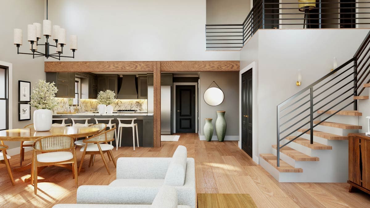 Plan 135345GRA: Two-Story Barndominium House Plan with Wrap Around Porch and Finished Apartment - 3395 Sq Ft - Image #10 - Barndominium