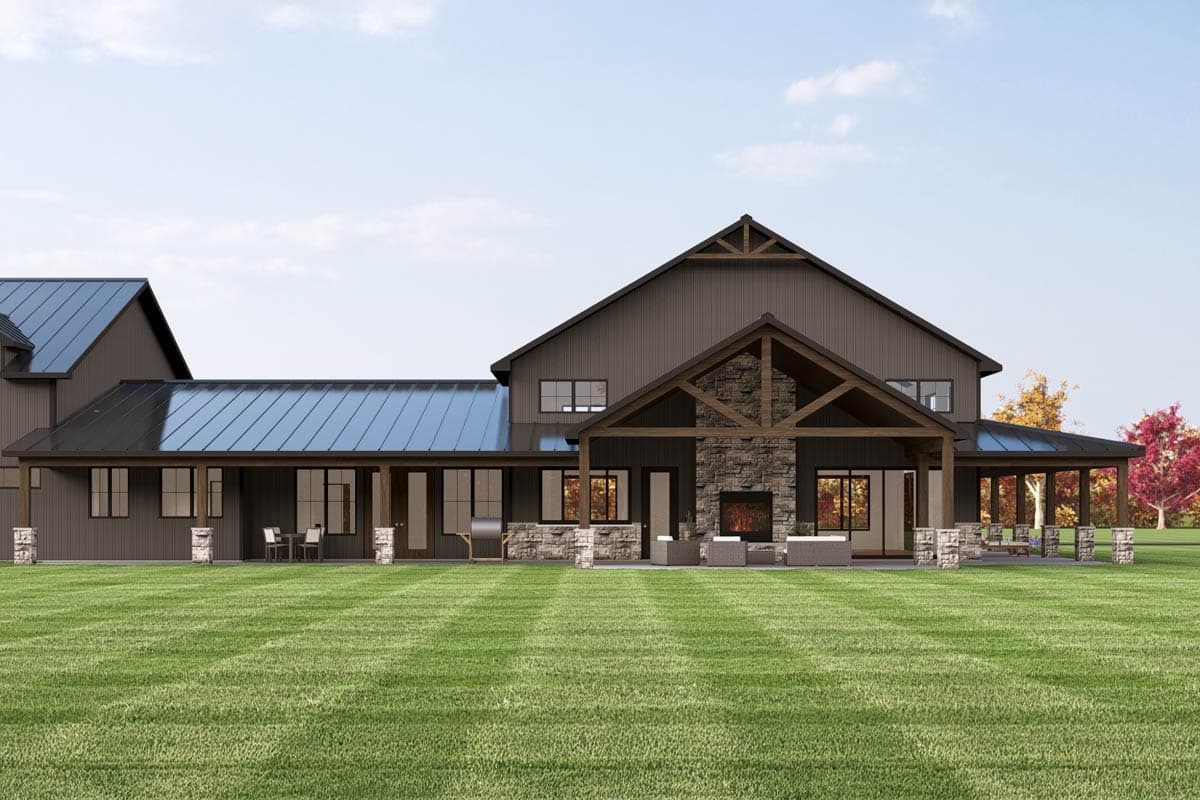 Plan 135347GRA: 3-Bedroom Transitional Barndominium-Style House Plan with Oversized Garage and Workshop - 3226 Sq Ft - Image #11 - Barndominium, Transitional