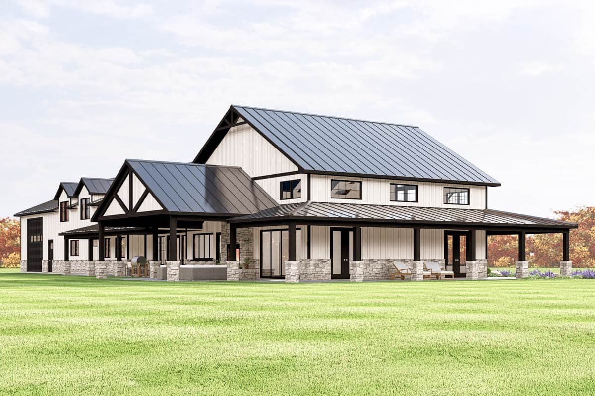 Plan 135347GRA: 3-Bedroom Transitional Barndominium-Style House Plan with Oversized Garage and Workshop - 3226 Sq Ft - Image #16 - Barndominium, Transitional