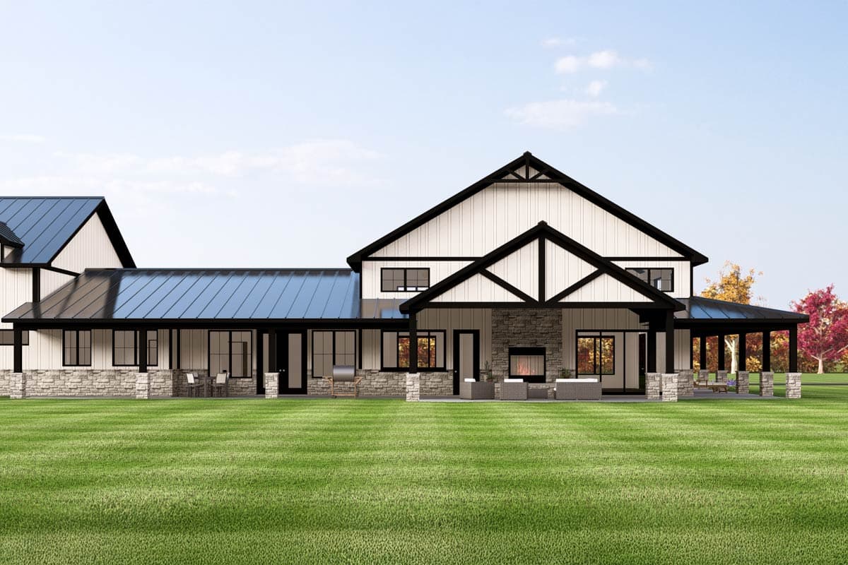 Plan 135347GRA: 3-Bedroom Transitional Barndominium-Style House Plan with Oversized Garage and Workshop - 3226 Sq Ft - Image #20 - Barndominium, Transitional