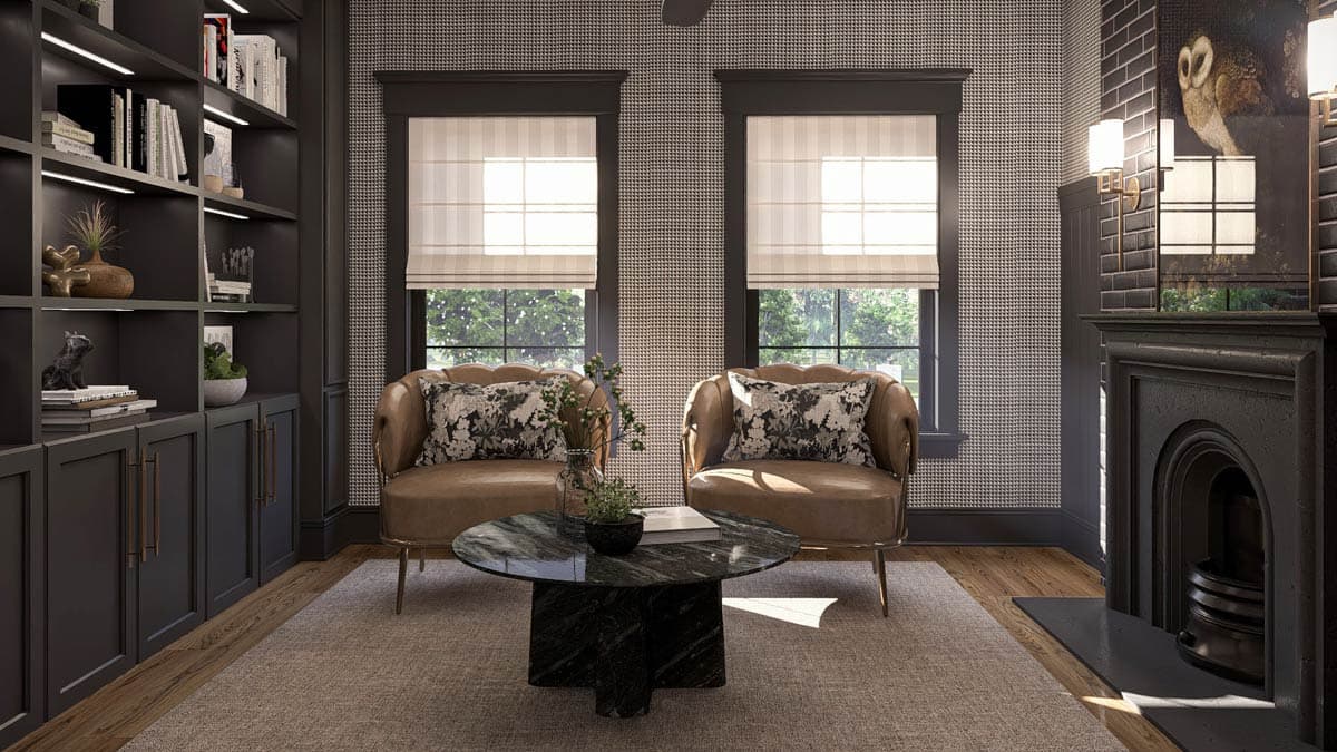 Plan 623504DJ: Two-Story European House Plan with Upstairs Family Room and Library  - 5041 Sq Ft - Image #19 - Colonial, European