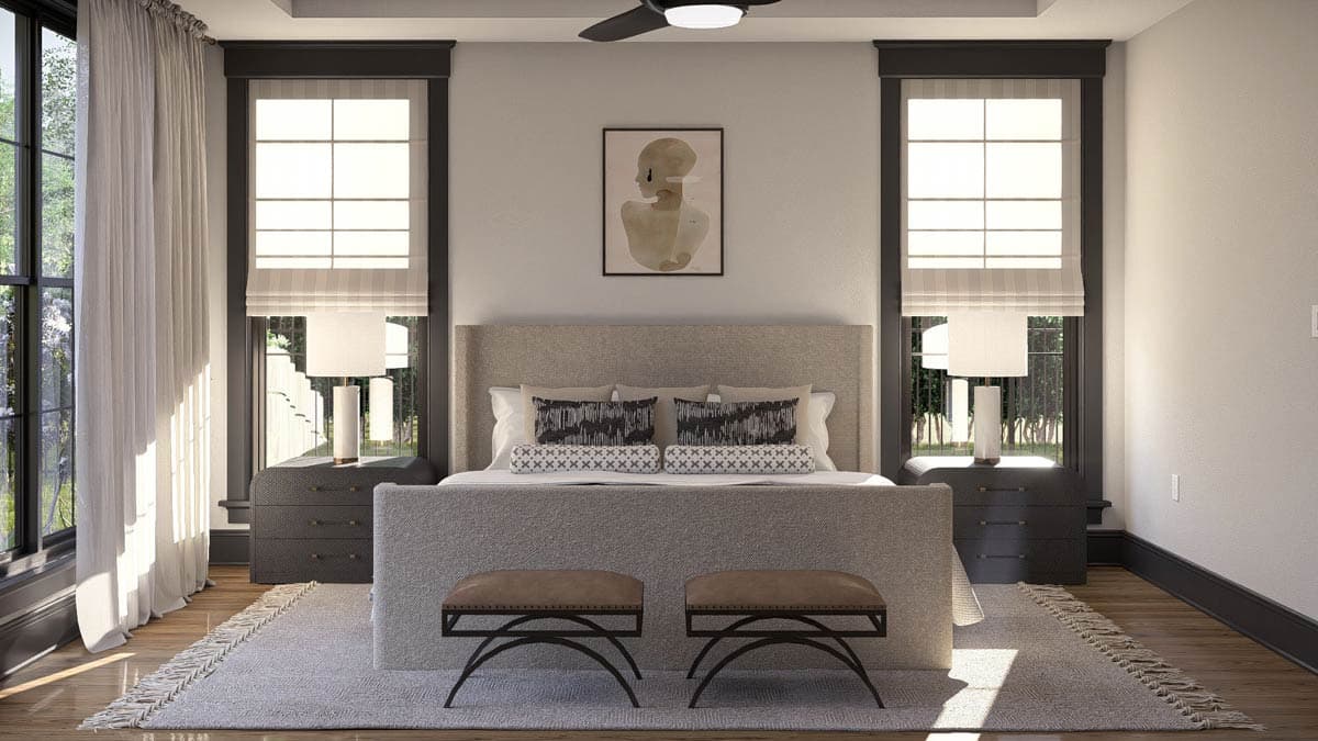 Plan 623504DJ: Two-Story European House Plan with Upstairs Family Room and Library  - 5041 Sq Ft - Image #23 - Colonial, European