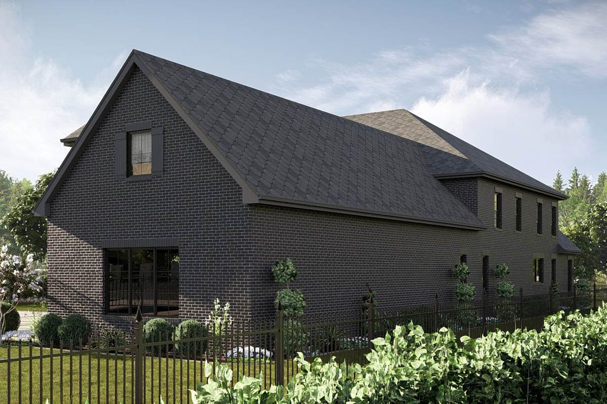 Plan 623504DJ: Two-Story European House Plan with Upstairs Family Room and Library  - 5041 Sq Ft - Image #27 - Colonial, European