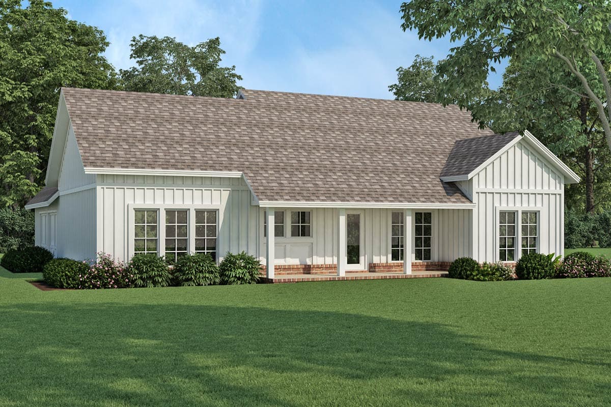 Plan 18242BR: 3-Bedroom Modern Farmhouse with Formal Dining Room - 1512 Sq Ft - Image #7 - Modern Farmhouse
