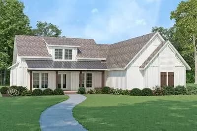 3-Bedroom Modern Farmhouse with Formal Dining Room - 1512 Sq Ft