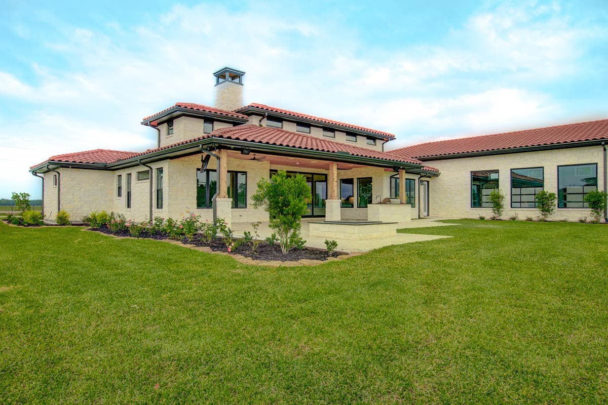 Plan 430132LY: Luxury Mediterranean House Plan with Outdoor Kitchen and Fireplace - 3061 Sq Ft - Image #21 - Mediterranean, Tuscan