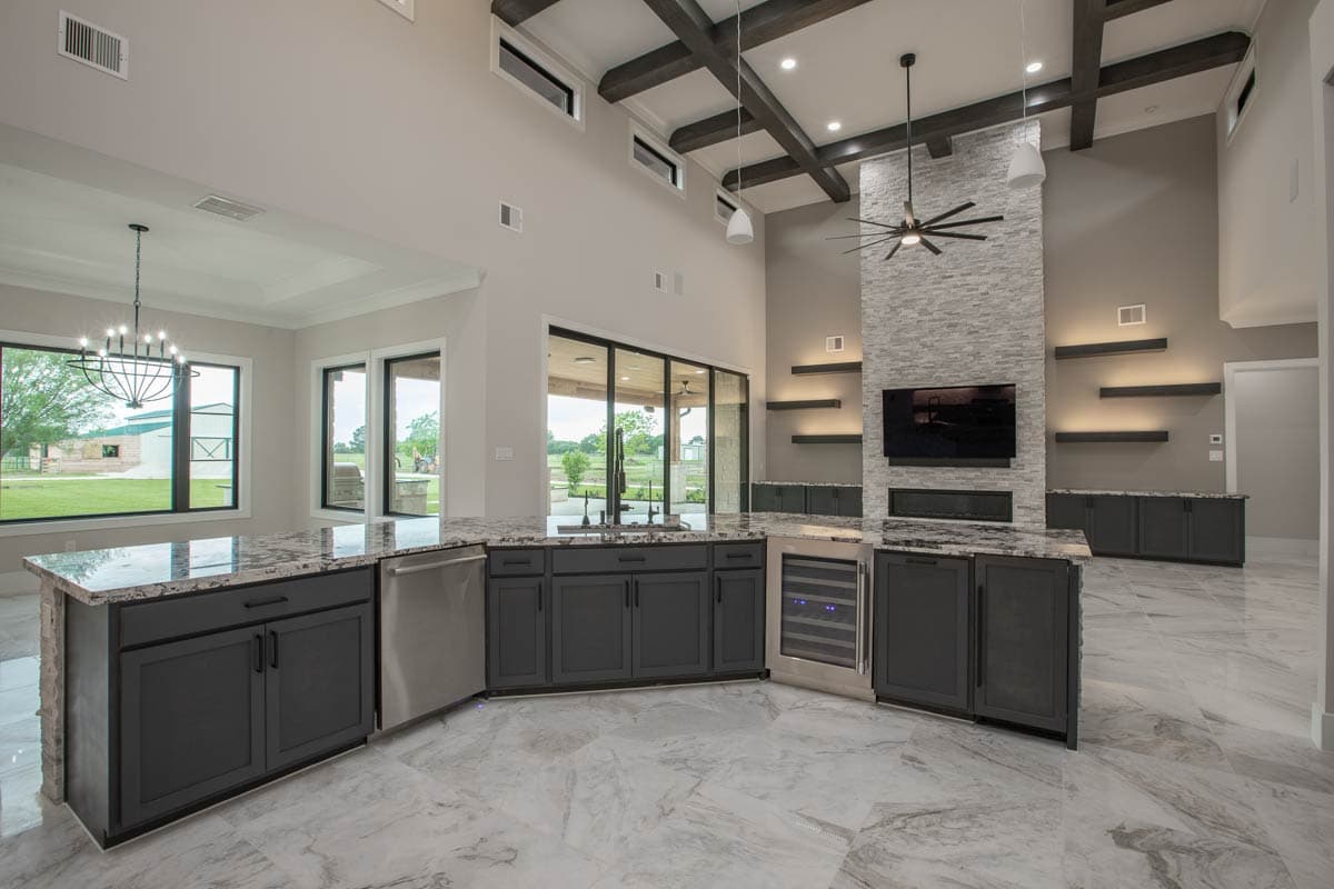 Plan 430132LY: Luxury Mediterranean House Plan with Outdoor Kitchen and Fireplace - 3061 Sq Ft - Image #30 - Mediterranean, Tuscan