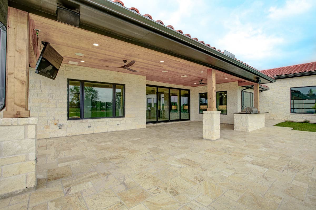 Plan 430132LY: Luxury Mediterranean House Plan with Outdoor Kitchen and Fireplace - 3061 Sq Ft - Image #85 - Mediterranean, Tuscan