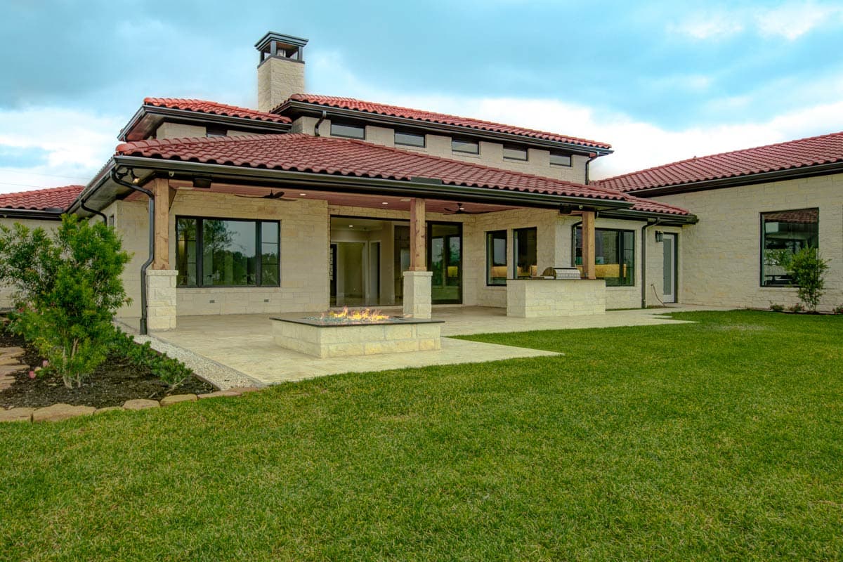 Plan 430132LY: Luxury Mediterranean House Plan with Outdoor Kitchen and Fireplace - 3061 Sq Ft - Image #96 - Mediterranean, Tuscan