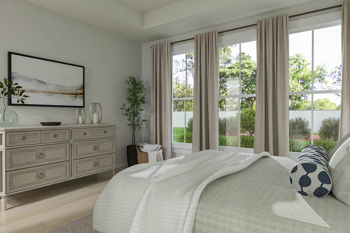 Plan 62165V: 3-Bed European House with Outdoor Kitchen and Outdoor Fireplace - 2477 Sq Ft - Image #7 - European, Tudor