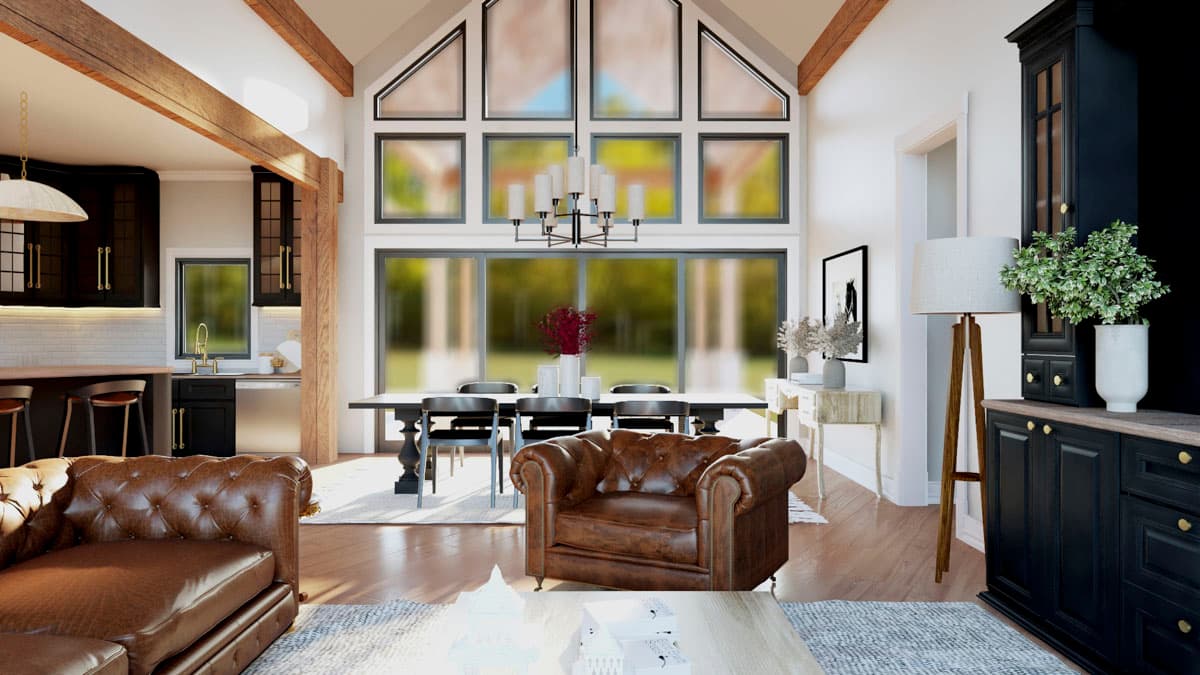 Plan 135348GRA: 2-Bed Mountain Ranch House Plan with Open Concept Living - 1785 Sq Ft - Image #8 - Mountain, Ranch