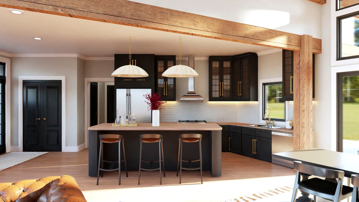 Plan 135348GRA: 2-Bed Mountain Ranch House Plan with Open Concept Living - 1785 Sq Ft - Image #10 - Mountain, Ranch