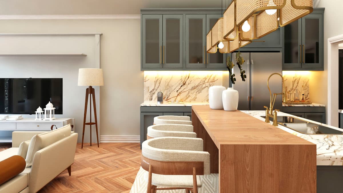 Plan 135349GRA: 2-Bedroom Mountain House Plan with Home Office - 1476 Sq Ft - Image #5 - Mountain, New American, Rustic