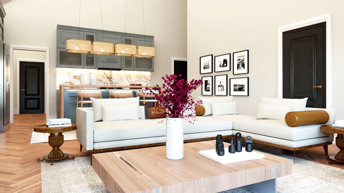 Plan 135349GRA: 2-Bedroom Mountain House Plan with Home Office - 1476 Sq Ft - Image #8 - Mountain, New American, Rustic