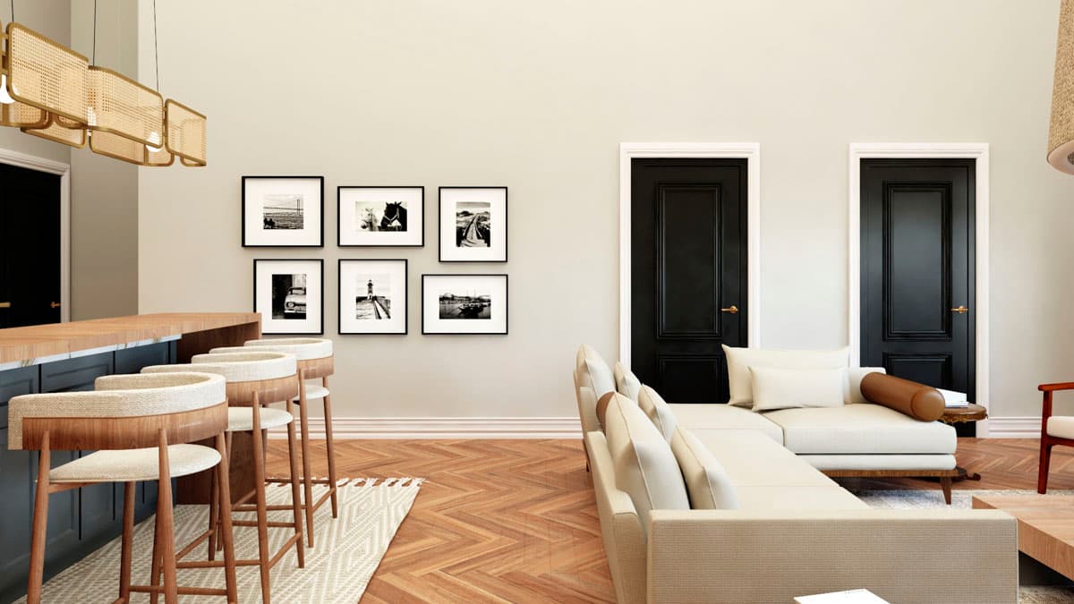 Plan 135349GRA: 2-Bedroom Mountain House Plan with Home Office - 1476 Sq Ft - Image #7 - Mountain, New American, Rustic