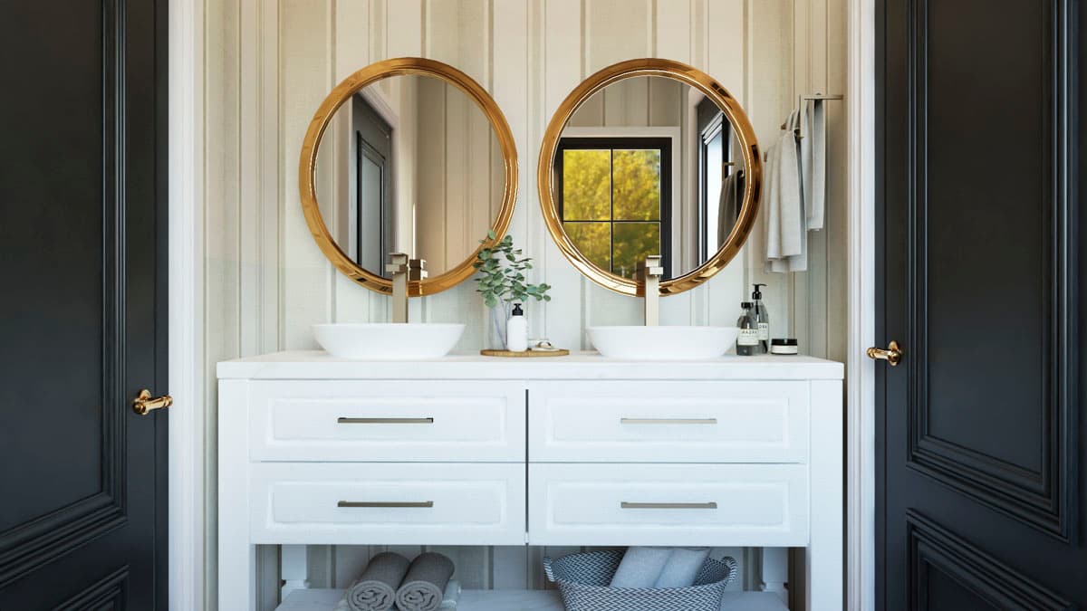 Plan 135349GRA: 2-Bedroom Mountain House Plan with Home Office - 1476 Sq Ft - Image #14 - Mountain, New American, Rustic