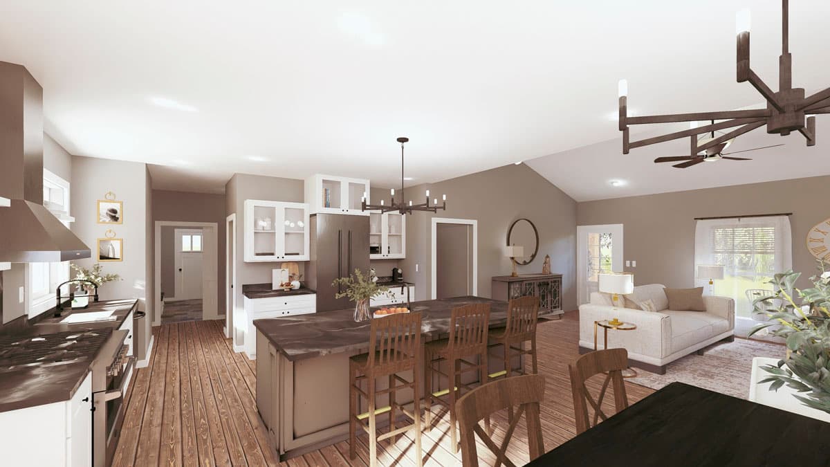 Plan 25062DH: 3-Bedroom Modern Farmhouse Plan with Flex Room - 2481 Sq Ft - Image #7 - Country, Modern Farmhouse, Ranch, Traditional